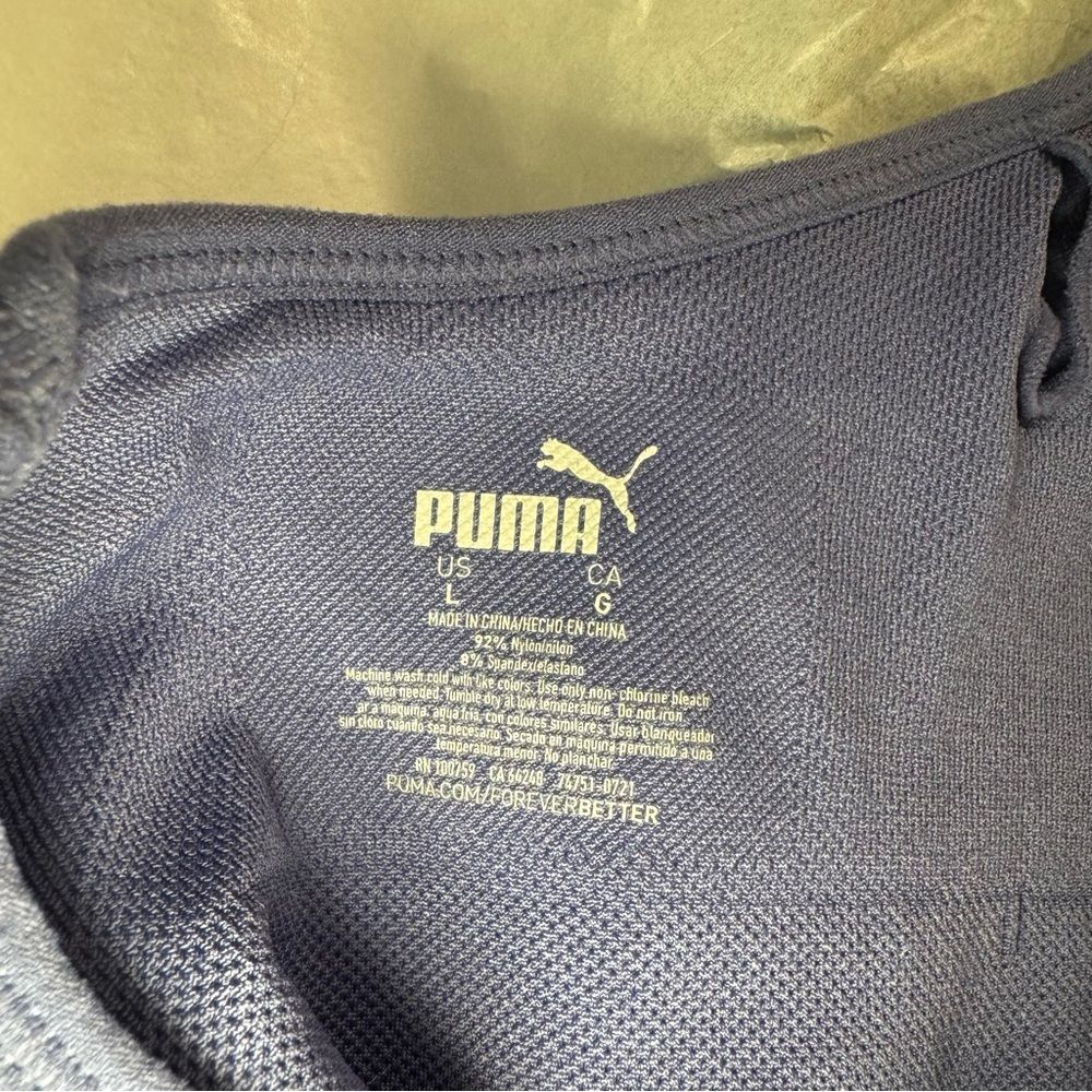 Puma Women's Blue/Periwinkle Sports Adjustable Bra 0028 - Picture 13 of 14